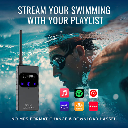 swimming goggles with music Underwater Streaming Headphones