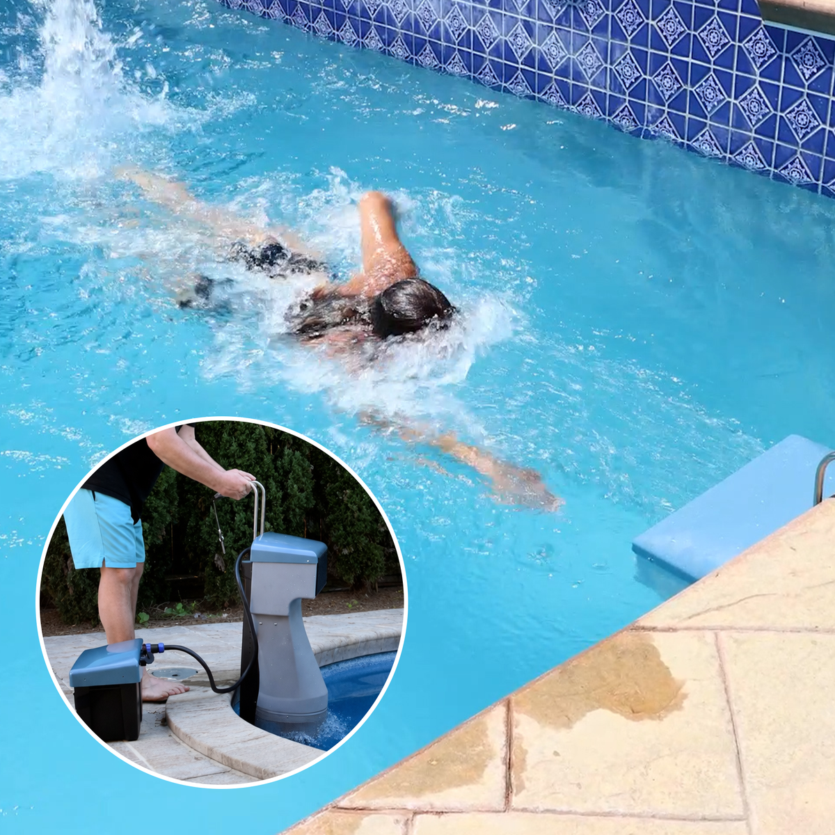 Individual Swimmer Machine The First Battery Powered, Portable Swimming Machine